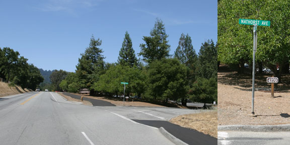 Approaching Office - Turn Right at Street Sign